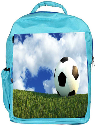 

Snoogg Eco Friendly Canvas Football Field Backpack Rucksack School Travel Unisex Casual Canvas Bag Bookbag Satchel 5 L Backpack(Blue)