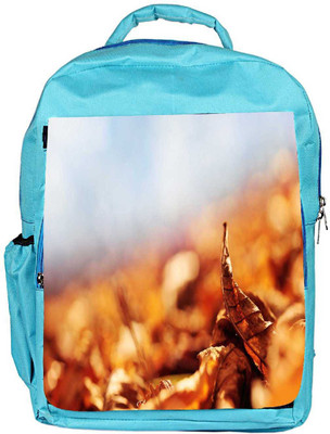 

Snoogg Eco Friendly Canvas Leaf About To Fall Designer Backpack Rucksack School Travel Unisex Casual Canvas Bag Bookbag Satchel 5 L Backpack(Blue)