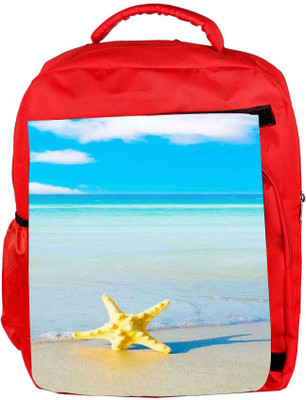 

Snoogg Eco Friendly Canvas Summer Beach Backpack Rucksack School Travel Unisex Casual Canvas Bag Bookbag Satchel 5 L Backpack(Red)