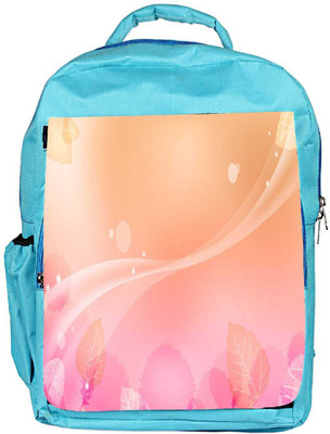 

Snoogg Eco Friendly Canvas Abstract Leaves Pattern Design Designer Backpack Rucksack School Travel Unisex Casual Canvas Bag Bookbag Satchel 5 L Backpack(Blue)