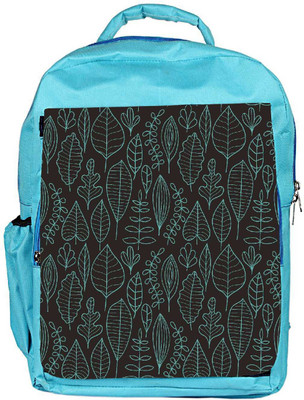 

Snoogg Eco Friendly Canvas Blue Leaves Designer Backpack Rucksack School Travel Unisex Casual Canvas Bag Bookbag Satchel 5 L Backpack(Blue)
