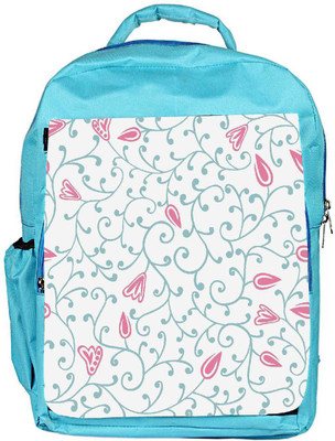 

Snoogg Eco Friendly Canvas Pink Flower Designer Backpack Rucksack School Travel Unisex Casual Canvas Bag Bookbag Satchel 5 L Backpack(Blue)