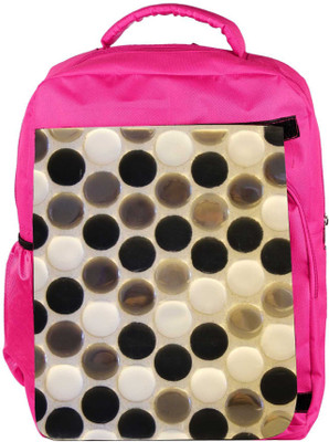 

Snoogg Eco Friendly Canvas Multicolor Spots Designer Backpack Rucksack School Travel Unisex Casual Canvas Bag Bookbag Satchel 5 L Backpack(Pink)