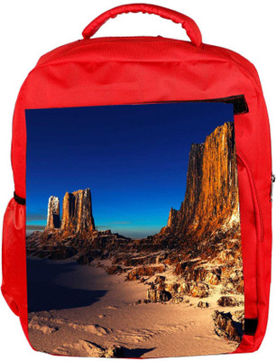 

Snoogg Eco Friendly Canvas Beach Side View Designer Backpack Rucksack School Travel Unisex Casual Canvas Bag Bookbag Satchel 5 L Backpack(Red)