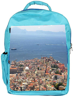 

Snoogg Eco Friendly Canvas City And The Sea Designer Backpack Rucksack School Travel Unisex Casual Canvas Bag Bookbag Satchel 5 L Backpack(Blue)
