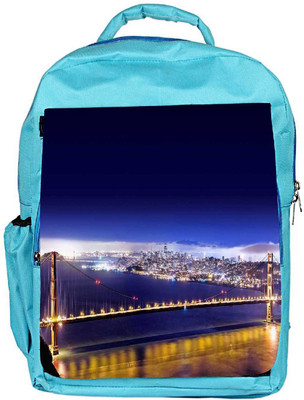 

Snoogg Eco Friendly Canvas Dark Blue Sky Designer Backpack Rucksack School Travel Unisex Casual Canvas Bag Bookbag Satchel 5 L Backpack(Blue)