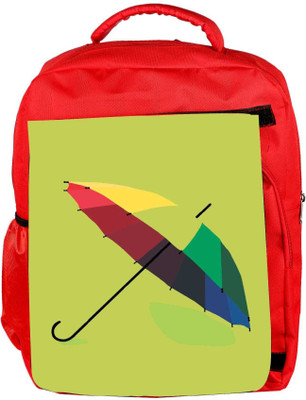 

Snoogg Eco Friendly Canvas Monsoon Umbrella 2467 Backpack Rucksack School Travel Unisex Casual Canvas Bag Bookbag Satchel 5 L Backpack(Red)