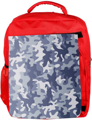 

Snoogg Eco Friendly Canvas Camo Blue 2763 Backpack Rucksack School Travel Unisex Casual Canvas Bag Bookbag Satchel 5 L Backpack(Red)