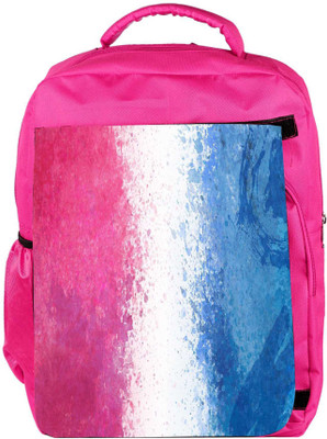 

Snoogg Eco Friendly Canvas Color Splashes Abstract Designer Backpack Rucksack School Travel Unisex Casual Canvas Bag Bookbag Satchel 5 L Backpack(Pink)