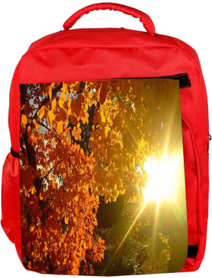 

Snoogg Eco Friendly Canvas Branch With No Leaves Designer Backpack Rucksack School Travel Unisex Casual Canvas Bag Bookbag Satchel 5 L Backpack(Red)