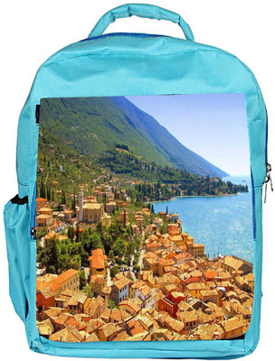 

Snoogg Eco Friendly Canvas Green Tall Tree Designer Backpack Rucksack School Travel Unisex Casual Canvas Bag Bookbag Satchel 5 L Backpack(Blue)