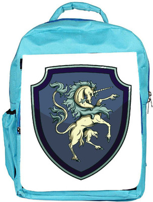 

Snoogg Eco Friendly Canvas Crests Vector Element Backpack Rucksack School Travel Unisex Casual Canvas Bag Bookbag Satchel 5 L Backpack(Blue)