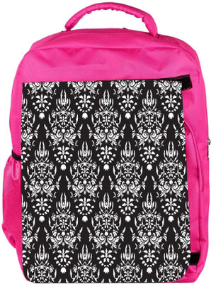 

Snoogg Eco Friendly Canvas White Pattern Designer Backpack Rucksack School Travel Unisex Casual Canvas Bag Bookbag Satchel 5 L Backpack(Pink)