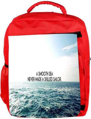 

Snoogg Eco Friendly Canvas Smooth Sea Designer Backpack Rucksack School Travel Unisex Casual Canvas Bag Bookbag Satchel 5 L Backpack(Red)