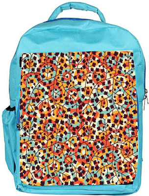

Snoogg Eco Friendly Canvas Abstract Floral Background Backpack Rucksack School Travel Unisex Casual Canvas Bag Bookbag Satchel 5 L Backpack(Blue)