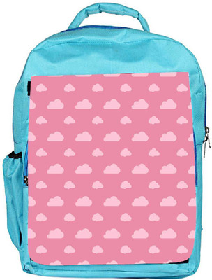 

Snoogg Eco Friendly Canvas Pink Clouds Designer Backpack Rucksack School Travel Unisex Casual Canvas Bag Bookbag Satchel 5 L Backpack(Blue)