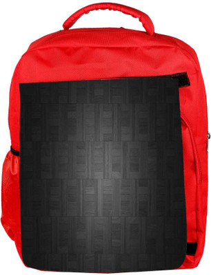 

Snoogg Eco Friendly Canvas Black Floor Deisgn Designer Backpack Rucksack School Travel Unisex Casual Canvas Bag Bookbag Satchel 5 L Backpack(Red)