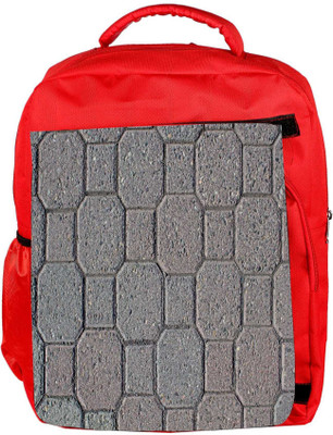 

Snoogg Eco Friendly Canvas Grey Floors Designer Backpack Rucksack School Travel Unisex Casual Canvas Bag Bookbag Satchel 5 L Backpack(Red)