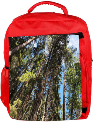 

Snoogg Eco Friendly Canvas Abstract Tree Designer Backpack Rucksack School Travel Unisex Casual Canvas Bag Bookbag Satchel 5 L Backpack(Red)