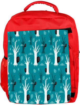 

Snoogg Eco Friendly Canvas Multiple Trees Designer Backpack Rucksack School Travel Unisex Casual Canvas Bag Bookbag Satchel 5 L Backpack(Red)