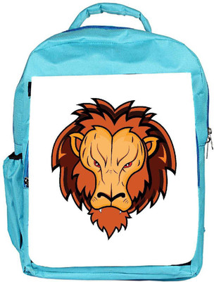 

Snoogg Eco Friendly Canvas Lion Mascot Backpack Rucksack School Travel Unisex Casual Canvas Bag Bookbag Satchel 5 L Backpack(Blue)
