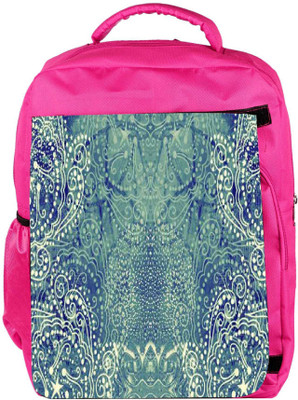 

Snoogg Eco Friendly Canvas Paisley Formation Backpack Rucksack School Travel Unisex Casual Canvas Bag Bookbag Satchel 5 L Backpack(Pink)