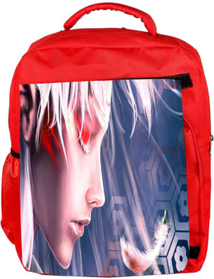 

Snoogg Eco Friendly Canvas Beautiful Blonde Girl Designer Backpack Rucksack School Travel Unisex Casual Canvas Bag Bookbag Satchel 5 L Backpack(Red)