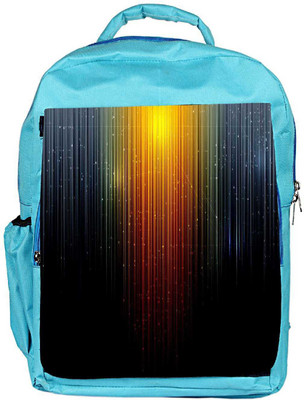 

Snoogg Eco Friendly Canvas Sparkling Lights Designer Backpack Rucksack School Travel Unisex Casual Canvas Bag Bookbag Satchel 5 L Backpack(Blue)