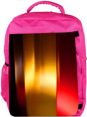 

Snoogg Eco Friendly Canvas Abstract Colorful Pattern Design Designer Backpack Rucksack School Travel Unisex Casual Canvas Bag Bookbag Satchel 5 L Backpack(Pink)