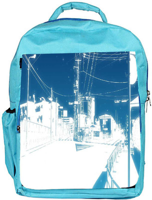 

Snoogg Eco Friendly Canvas Street Array Wallwuzz Designer Backpack Rucksack School Travel Unisex Casual Canvas Bag Bookbag Satchel 5 L Backpack(Blue)