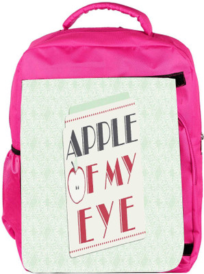 

Snoogg Eco Friendly Canvas Apple Of My Eye Designer Backpack Rucksack School Travel Unisex Casual Canvas Bag Bookbag Satchel 5 L Backpack(Pink)