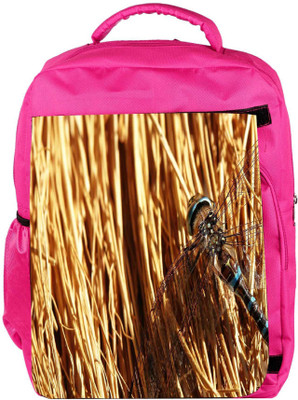 

Snoogg Eco Friendly Canvas Pair Of Dragonfly Designer Backpack Rucksack School Travel Unisex Casual Canvas Bag Bookbag Satchel 5 L Backpack(Pink)
