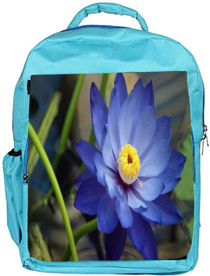 

Snoogg Eco Friendly Canvas Red Small Flower Designer Backpack Rucksack School Travel Unisex Casual Canvas Bag Bookbag Satchel 5 L Backpack(Blue)