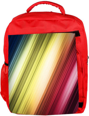 

Snoogg Eco Friendly Canvas Minimalistic Lines Designer Backpack Rucksack School Travel Unisex Casual Canvas Bag Bookbag Satchel 5 L Backpack(Red)