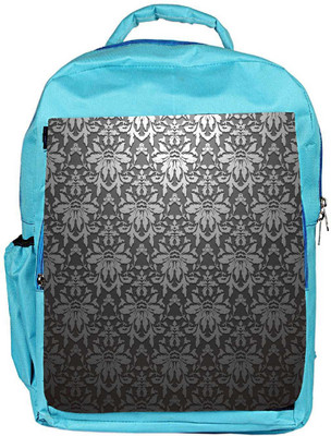 

Snoogg Eco Friendly Canvas Grey Pattern Black Designer Backpack Rucksack School Travel Unisex Casual Canvas Bag Bookbag Satchel 5 L Backpack(Blue)