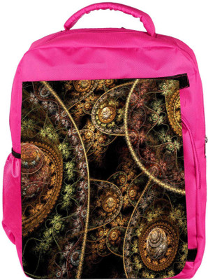 

Snoogg Eco Friendly Canvas Fractal Domes 2632 Backpack Rucksack School Travel Unisex Casual Canvas Bag Bookbag Satchel 5 L Backpack(Pink)