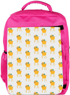 

Snoogg Eco Friendly Canvas Pixel Adventure Backpack Rucksack School Travel Unisex Casual Canvas Bag Bookbag Satchel 5 L Backpack(Pink)