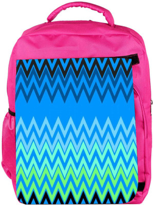 

Snoogg Eco Friendly Canvas Wave Patterns Blues Backpack Rucksack School Travel Unisex Casual Canvas Bag Bookbag Satchel 5 L Backpack(Pink)