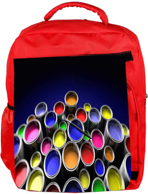 

Snoogg Eco Friendly Canvas Range Of Colours Designer Backpack Rucksack School Travel Unisex Casual Canvas Bag Bookbag Satchel 5 L Backpack(Red)
