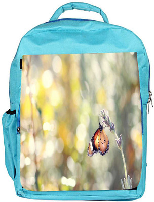 

Snoogg Eco Friendly Canvas Climbing Butterfly Designer Backpack Rucksack School Travel Unisex Casual Canvas Bag Bookbag Satchel 5 L Backpack(Blue)