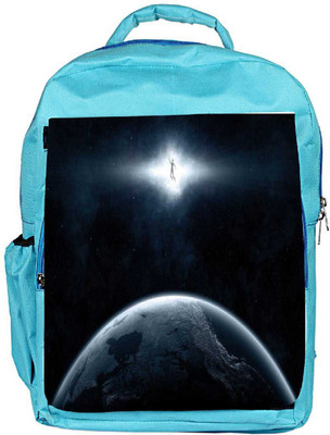 

Snoogg Eco Friendly Canvas Earth And Human Designer Backpack Rucksack School Travel Unisex Casual Canvas Bag Bookbag Satchel 5 L Backpack(Blue)