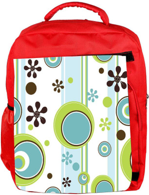 

Snoogg Eco Friendly Canvas Green Ball Blue Designer Backpack Rucksack School Travel Unisex Casual Canvas Bag Bookbag Satchel 5 L Backpack(Red)