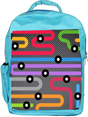 

Snoogg Eco Friendly Canvas Flow Free Tube Backpack Rucksack School Travel Unisex Casual Canvas Bag Bookbag Satchel 5 L Backpack(Blue)