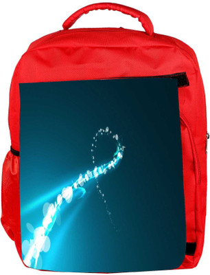 

Snoogg Eco Friendly Canvas Sparkling Curve Design Designer Backpack Rucksack School Travel Unisex Casual Canvas Bag Bookbag Satchel 5 L Backpack(Red)