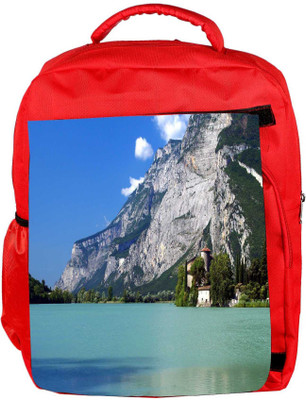 

Snoogg Eco Friendly Canvas Tall Tree In House Designer Backpack Rucksack School Travel Unisex Casual Canvas Bag Bookbag Satchel 5 L Backpack(Red)
