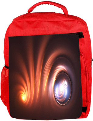

Snoogg Eco Friendly Canvas Abstarct Curves Multicolor Designer Backpack Rucksack School Travel Unisex Casual Canvas Bag Bookbag Satchel 5 L Backpack(Red)