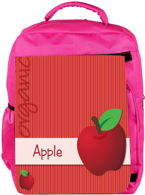 

Snoogg Eco Friendly Canvas Bright Organic Red Apple Card In Vector Format Backpack Rucksack School Travel Unisex Casual Canvas Bag Bookbag Satchel 5 L Backpack(Pink)