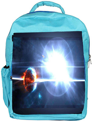 

Snoogg Eco Friendly Canvas Solar Sun Designer Backpack Rucksack School Travel Unisex Casual Canvas Bag Bookbag Satchel 5 L Backpack(Blue)