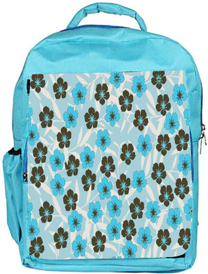 

Snoogg Eco Friendly Canvas Floral Blue Pattern Designer Backpack Rucksack School Travel Unisex Casual Canvas Bag Bookbag Satchel 5 L Backpack(Blue)