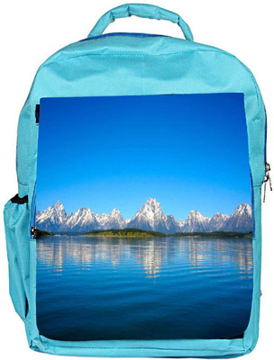 

Snoogg Eco Friendly Canvas Blue Water And White Mountain Designer Backpack Rucksack School Travel Unisex Casual Canvas Bag Bookbag Satchel 5 L Backpack(Blue)